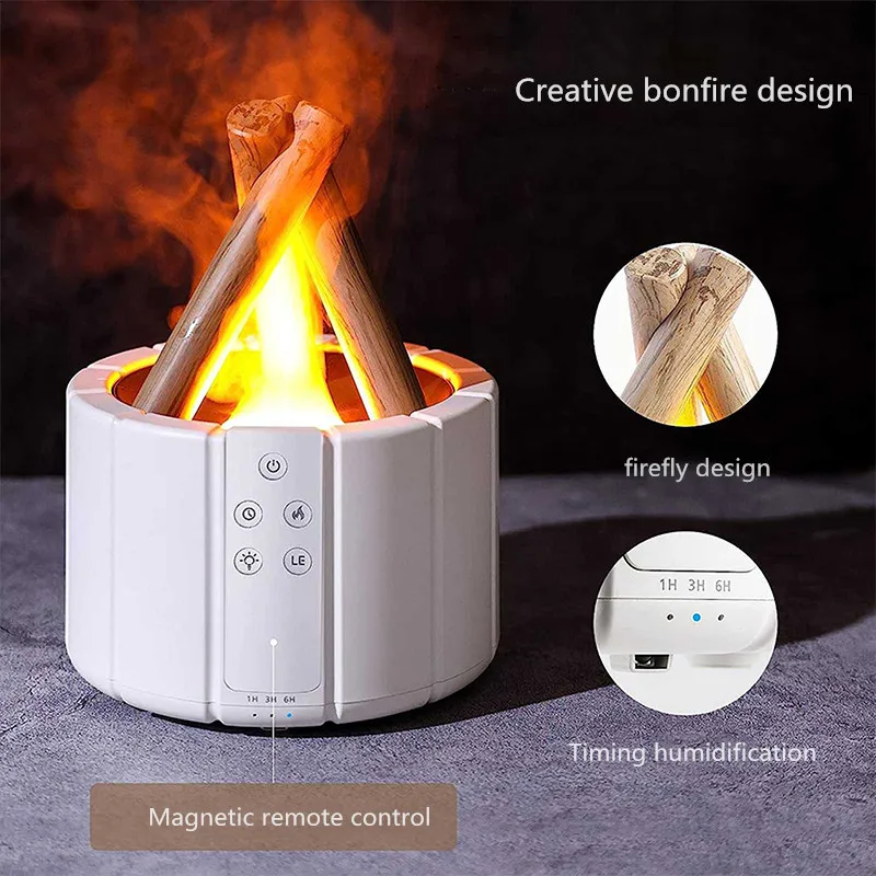 Diffuseur d’Arômes à Effet Flamme  – Humidificateur d’Air et Lampe Ambiance