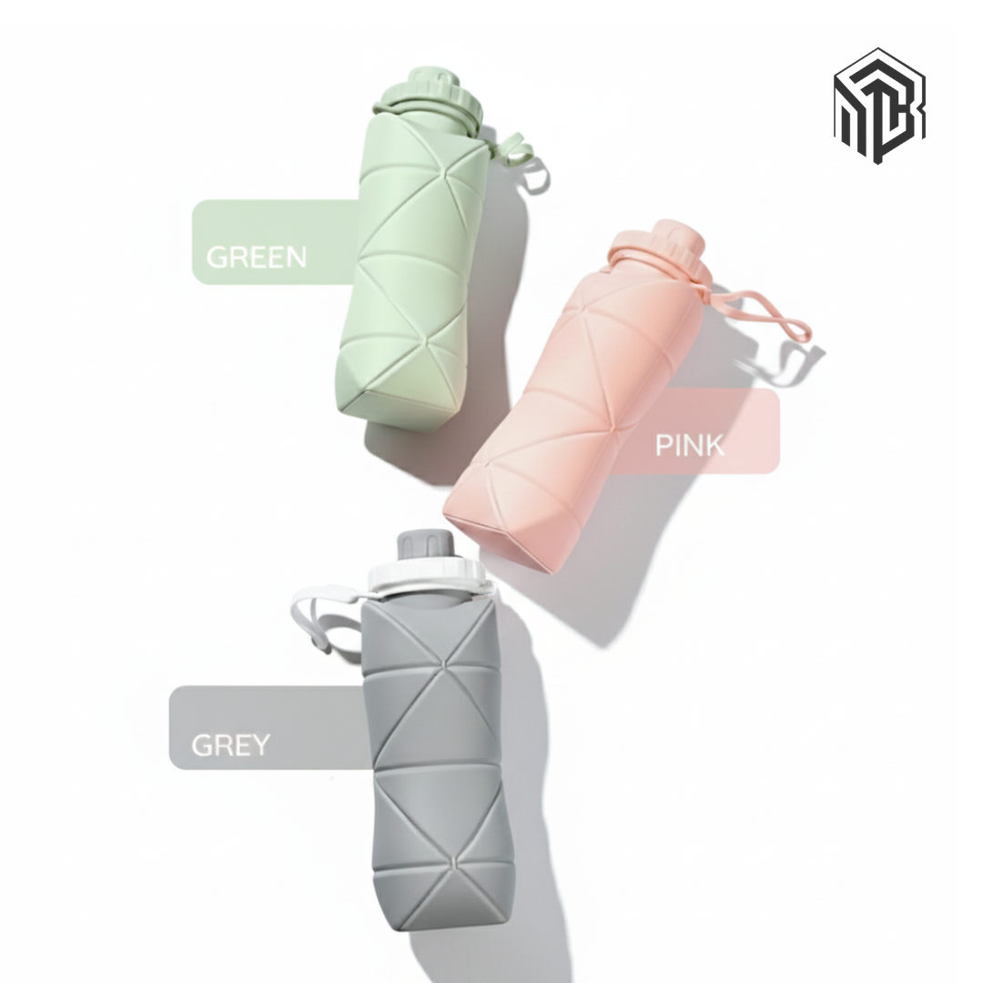 Gourdes Pliables en Silicone – 600 ml