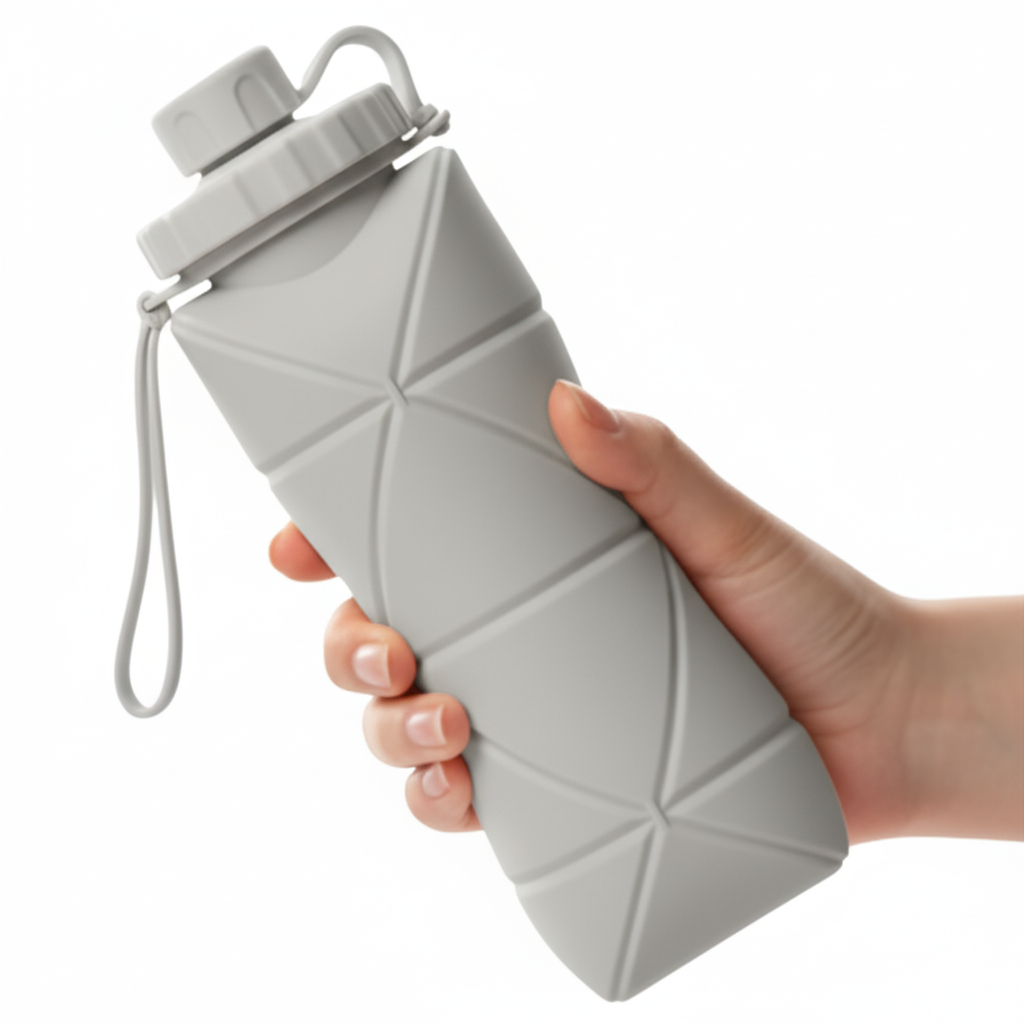 Gourdes Pliables en Silicone – 600 ml