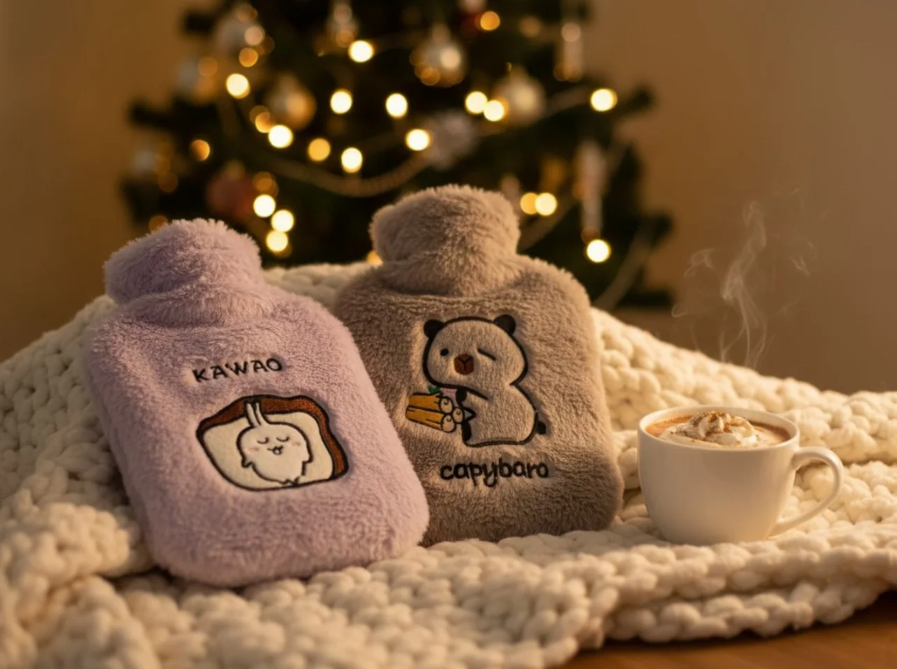 BOUILLOTTE EN PELUCHE – DOUCEUR & DOUCE CHALEUR