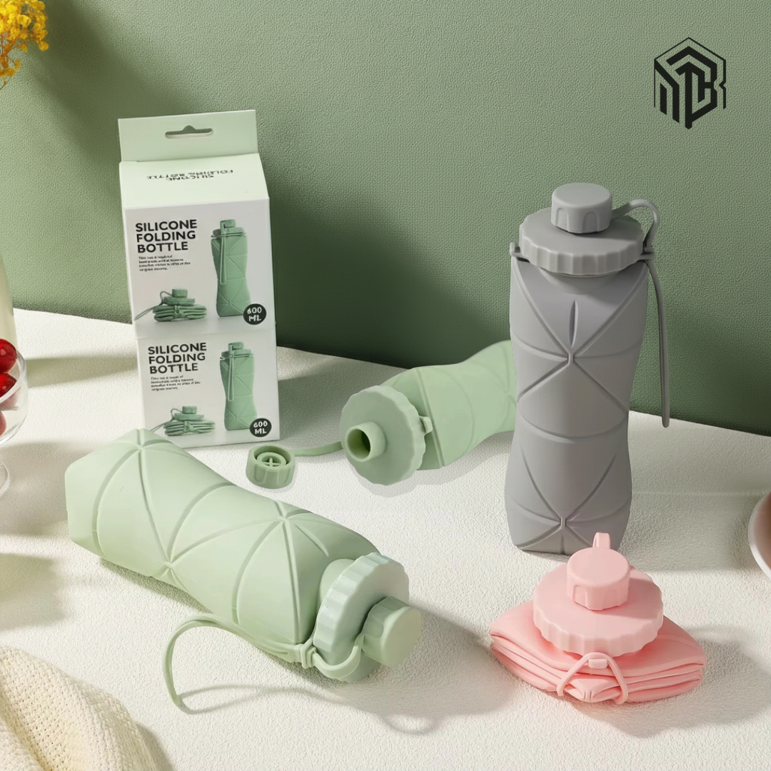 Gourdes Pliables en Silicone – 600 ml