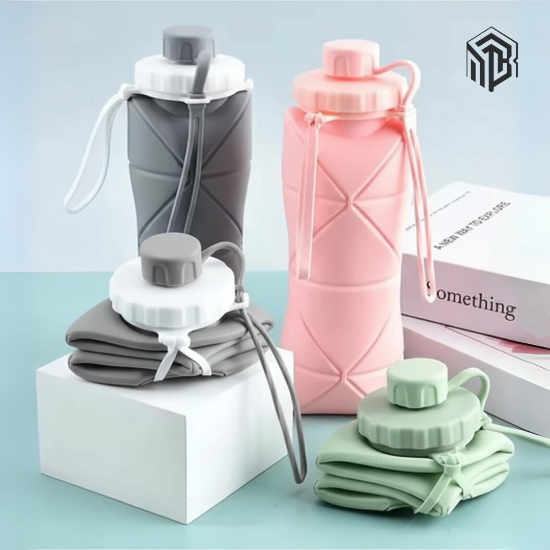 Gourdes Pliables en Silicone – 600 ml