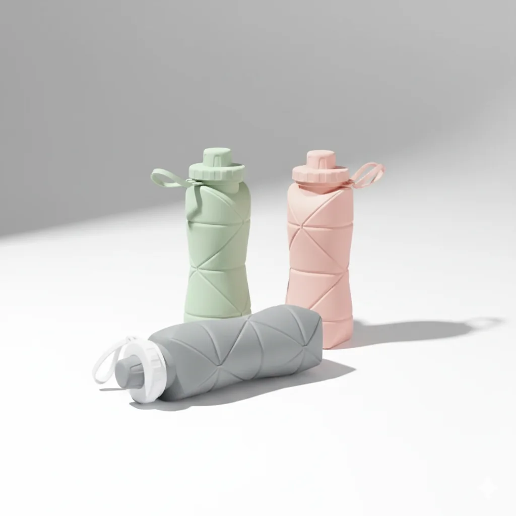 Gourdes Pliables en Silicone – 600 ml