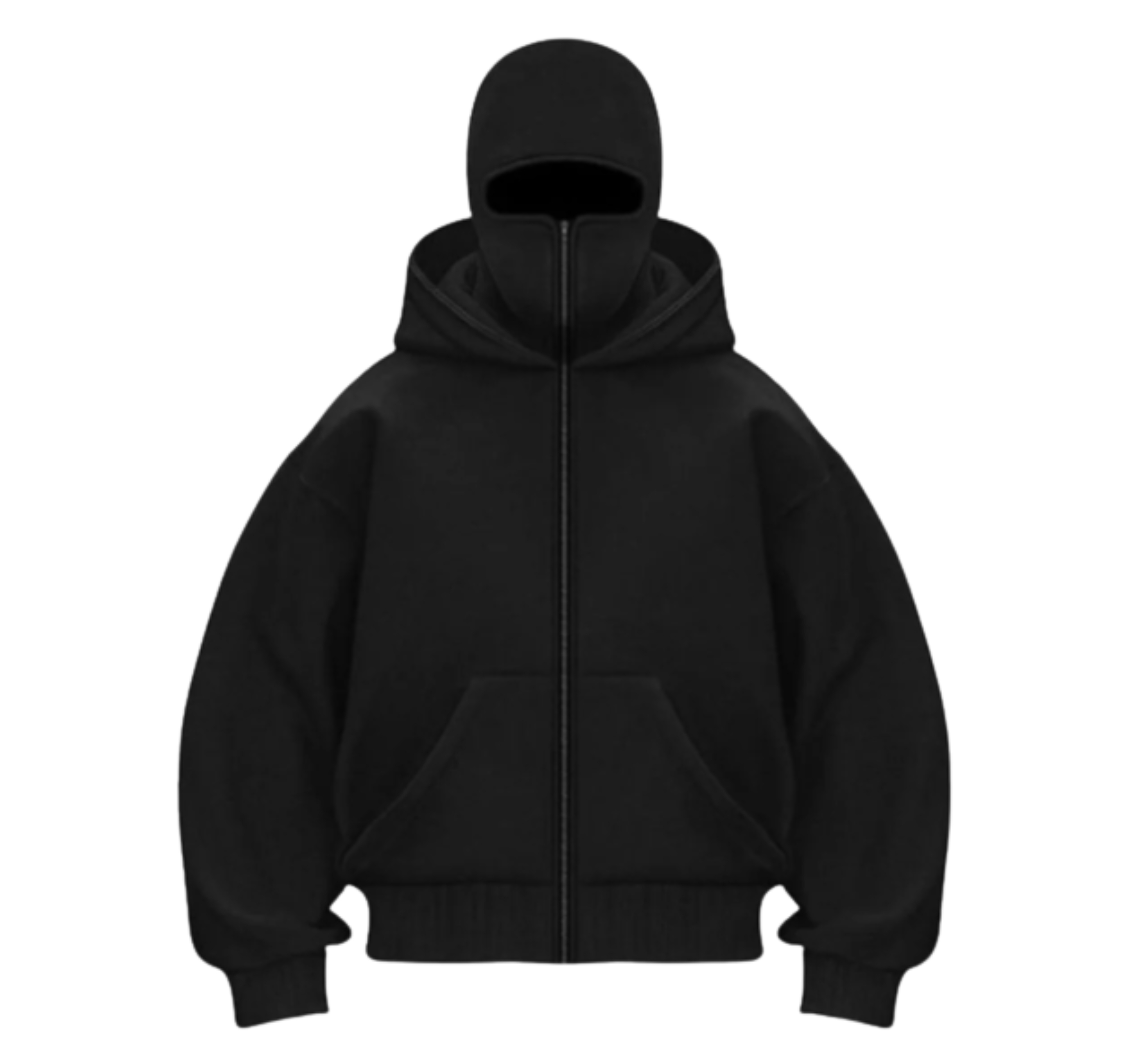 Capuche Noir Style Cagoule