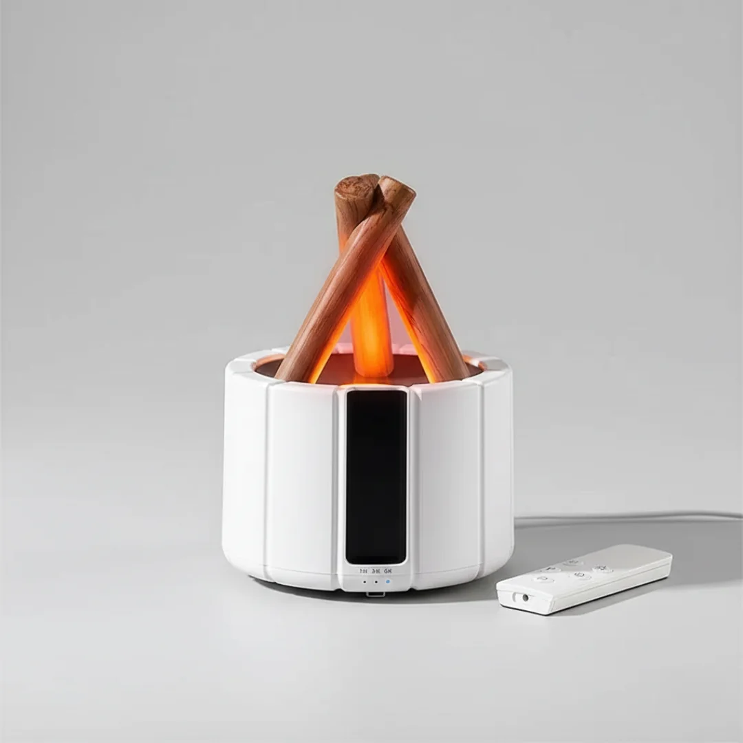 Diffuseur d’Arômes à Effet Flamme  – Humidificateur d’Air et Lampe Ambiance