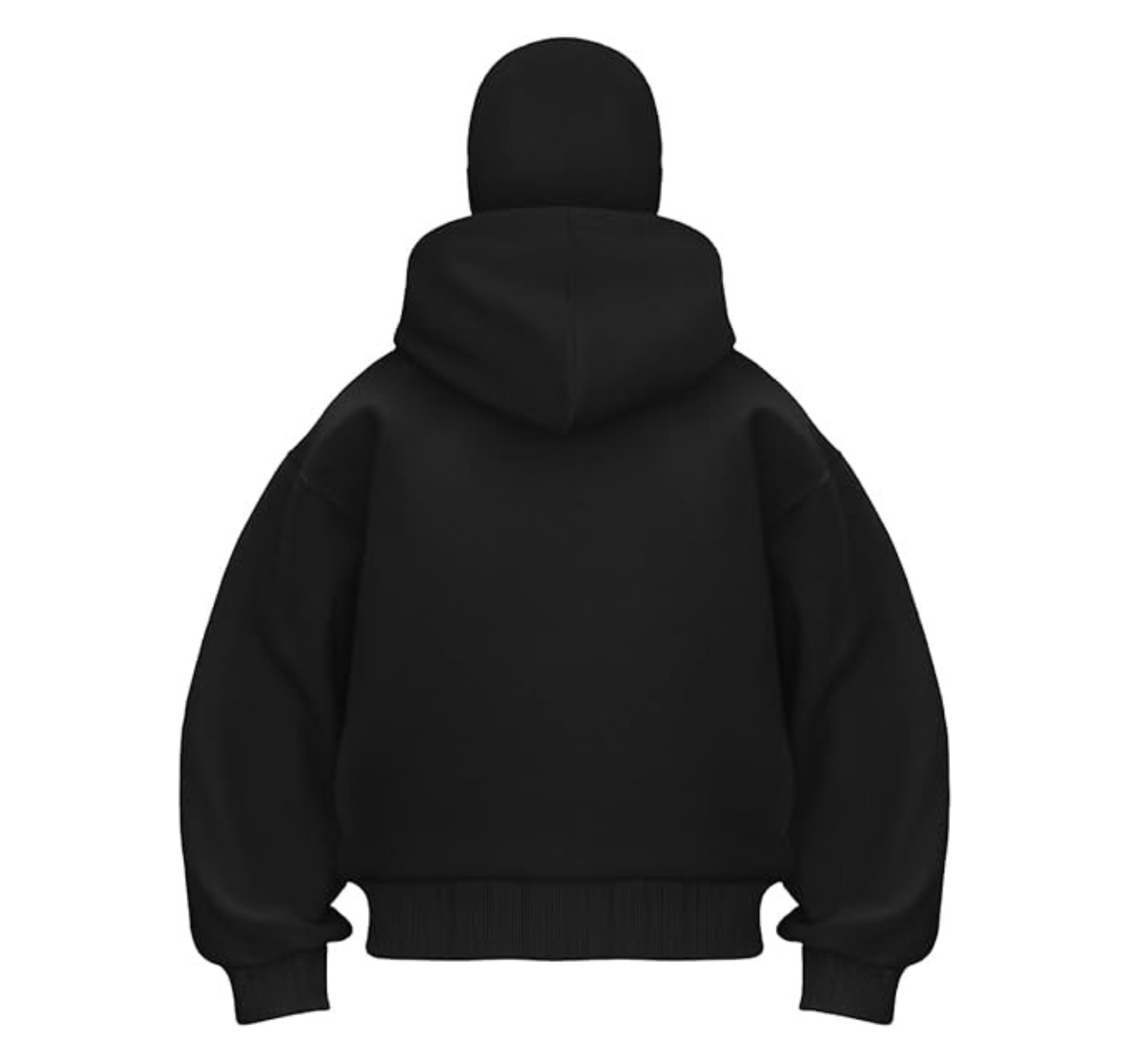 Capuche Noir Style Cagoule