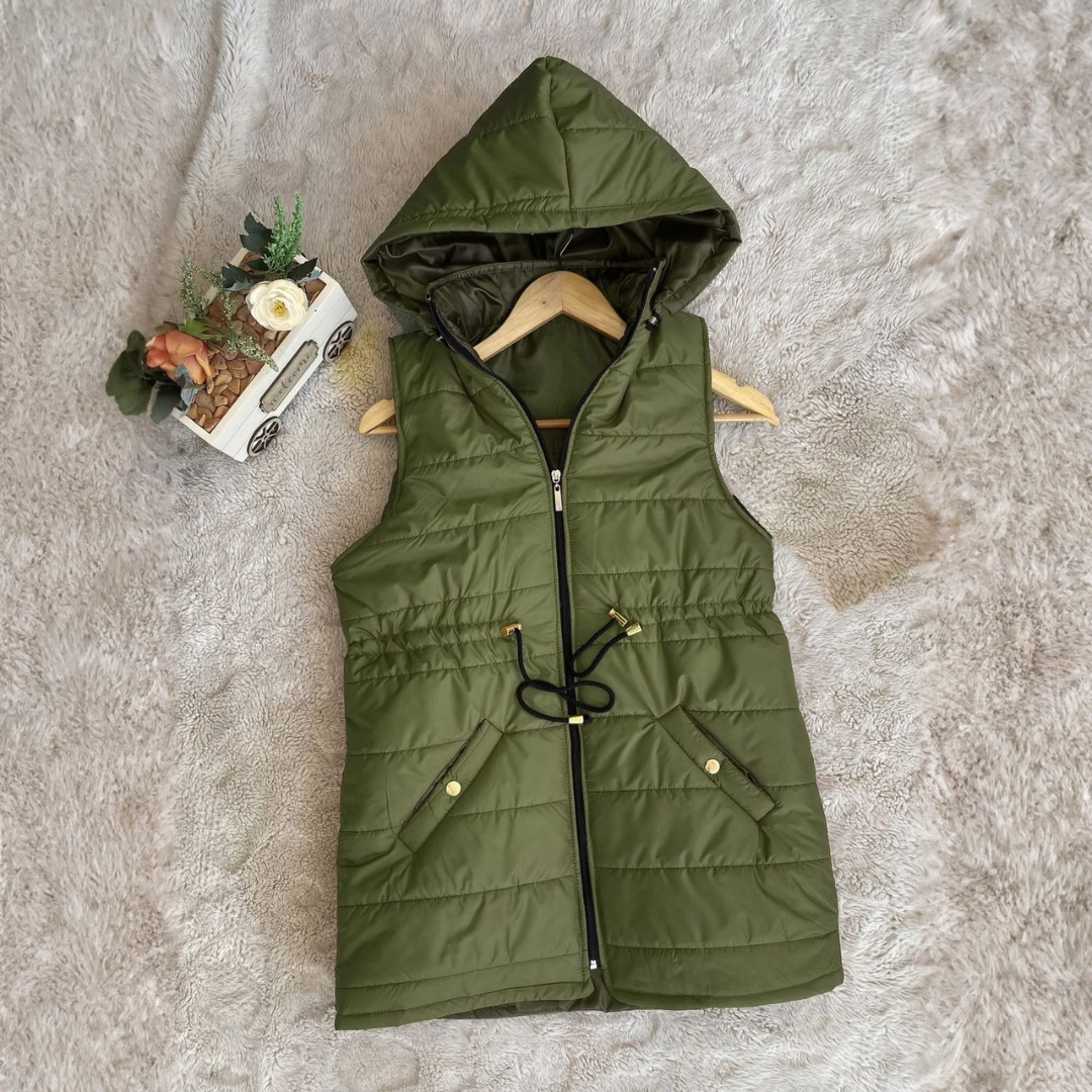 Gilet Doudoune Matelassée Ajustable Femme - 6 Couleurs