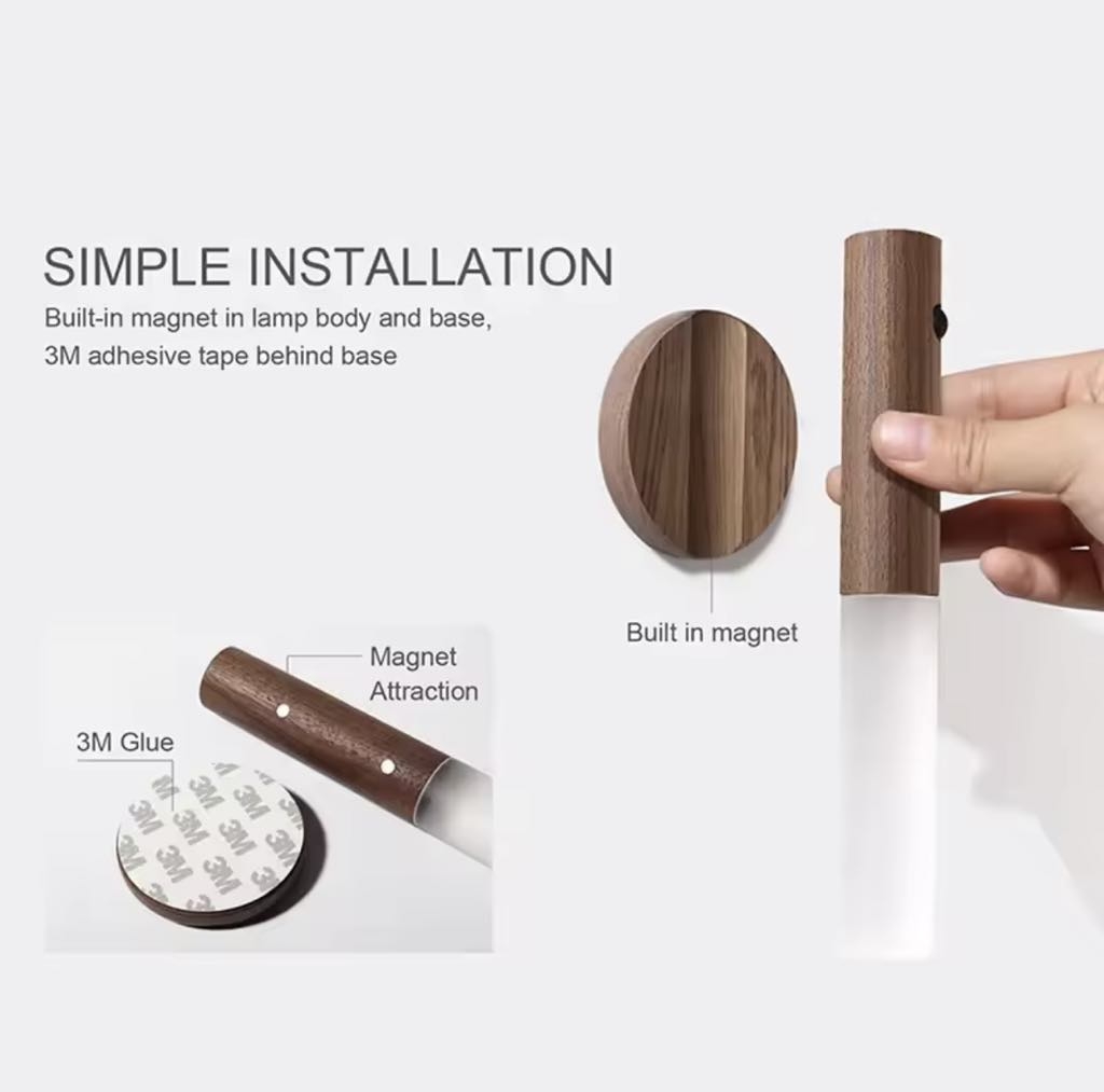 Applique Murale LED Rechargeable avec Détecteur de Mouvement