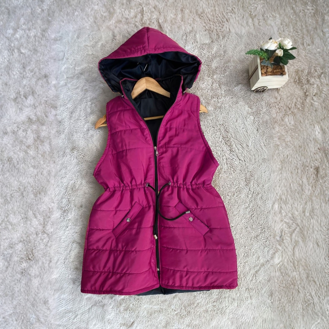 Gilet Doudoune Matelassée Ajustable Femme - 6 Couleurs