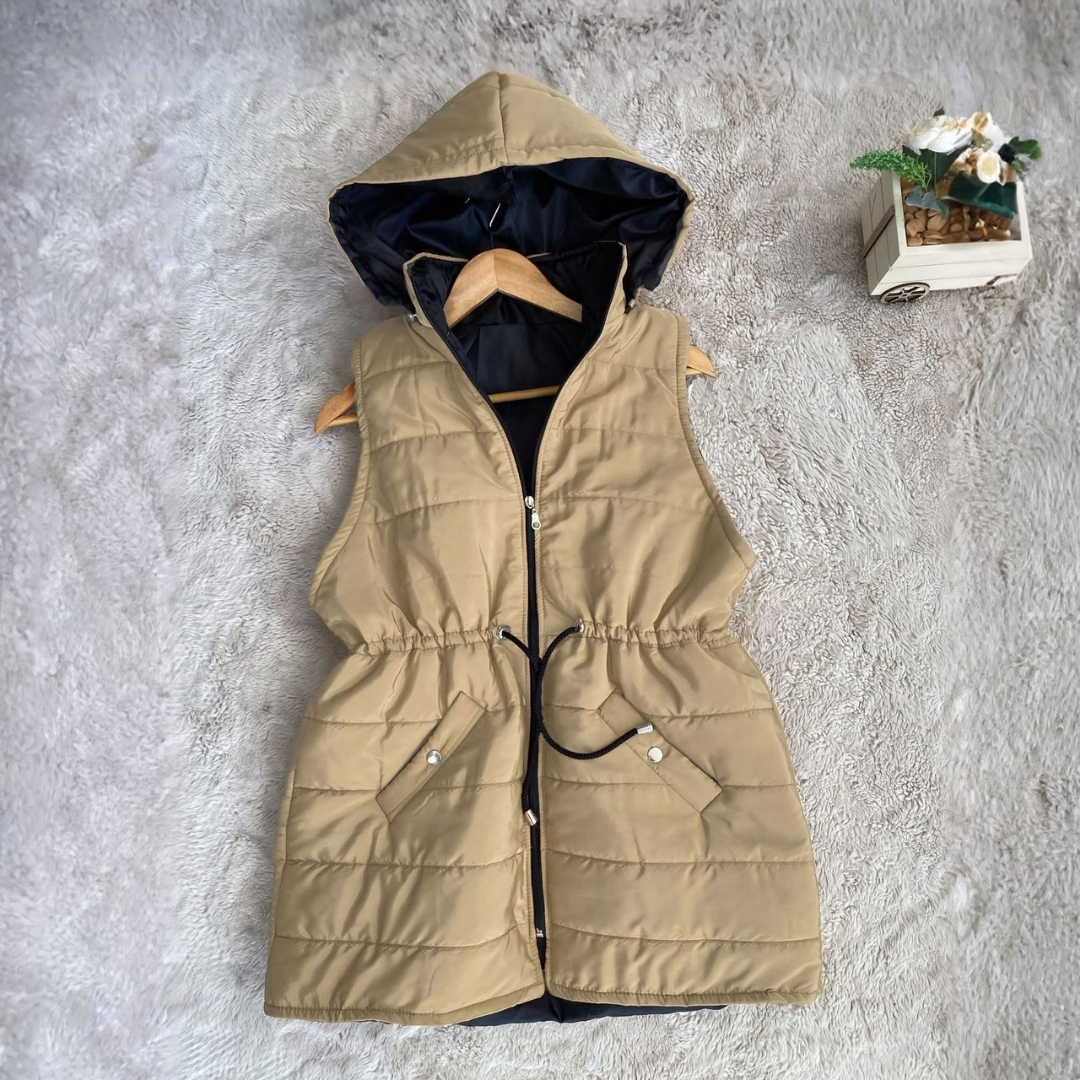 Gilet Doudoune Matelassée Ajustable Femme - 6 Couleurs