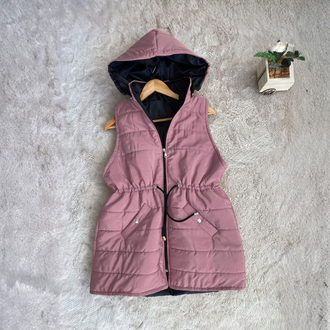 Gilet Doudoune Matelassée Ajustable Femme - 6 Couleurs