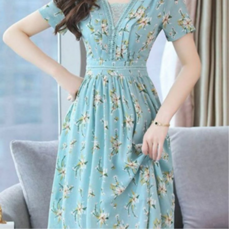 فستان صيفي أنيق - خفيف، منعش، ومثالي لأيام الصيف الحارة (نفذ من المخزون)