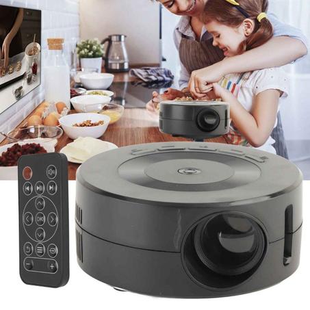 جهاز عرض صغير YT200 MINI، محمول ويدعم 4K 1080P عبر HD، مثالي للسينما المنزلية والهدايا.