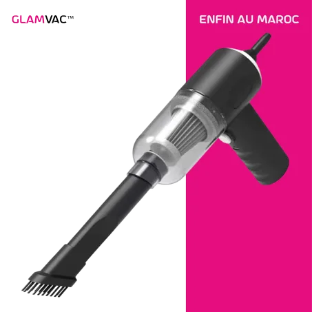 GlamVac™ : Votre Compagnon de Nettoyage Précision pour la Voiture