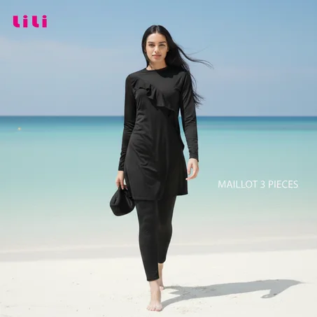 🌊 Burkini 3 Pièces - Élégance & Confort à la Plage