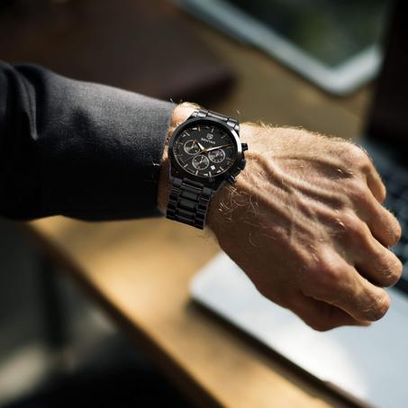MONTRE  Hommes Top Luxe Étanche En Bracelet Inoxydable