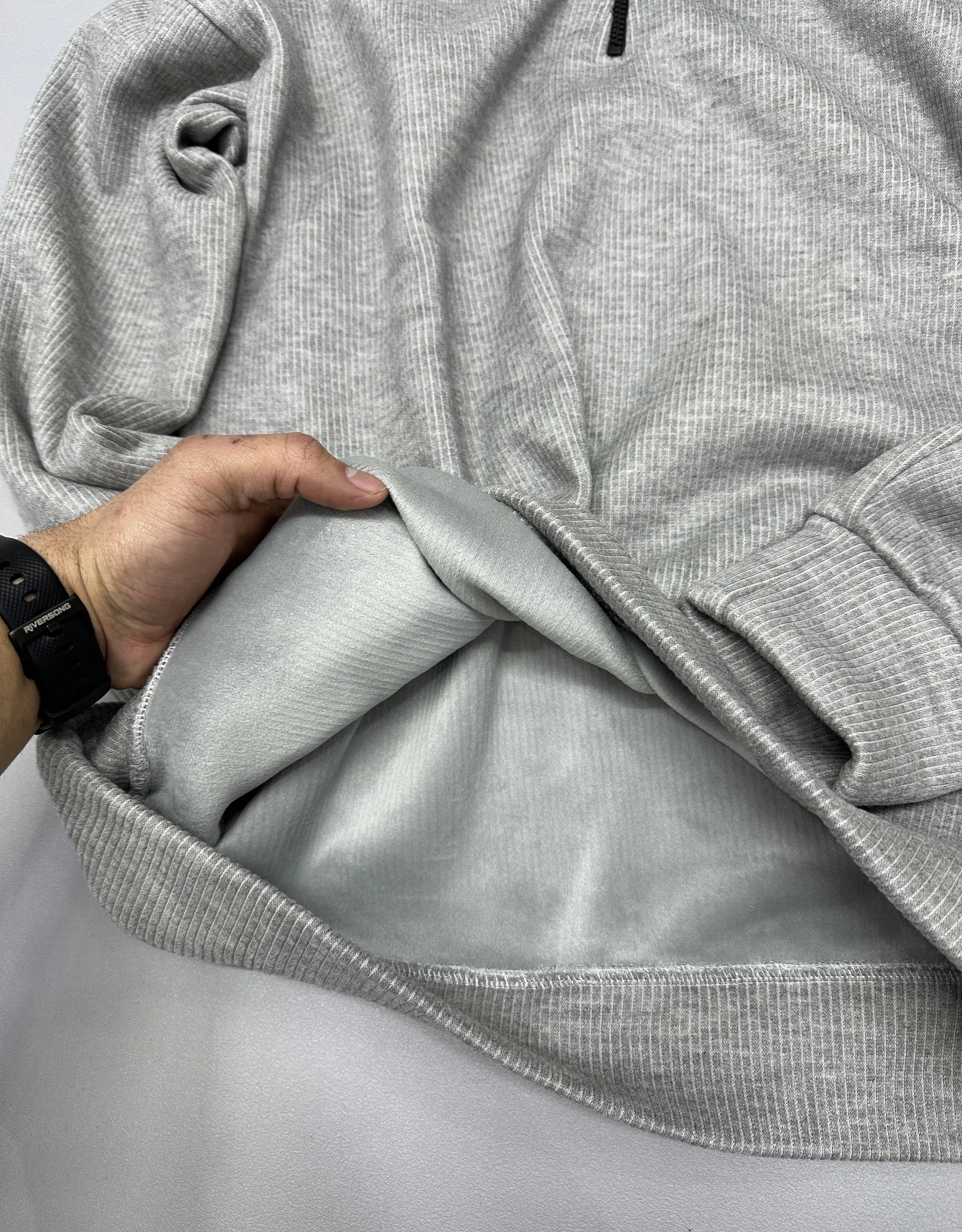 WOLLEN HALF ZIPE GREY🩶✨