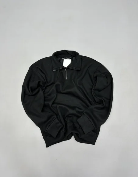 WOLLEN HALF ZIPE BLACK🖤⚡️