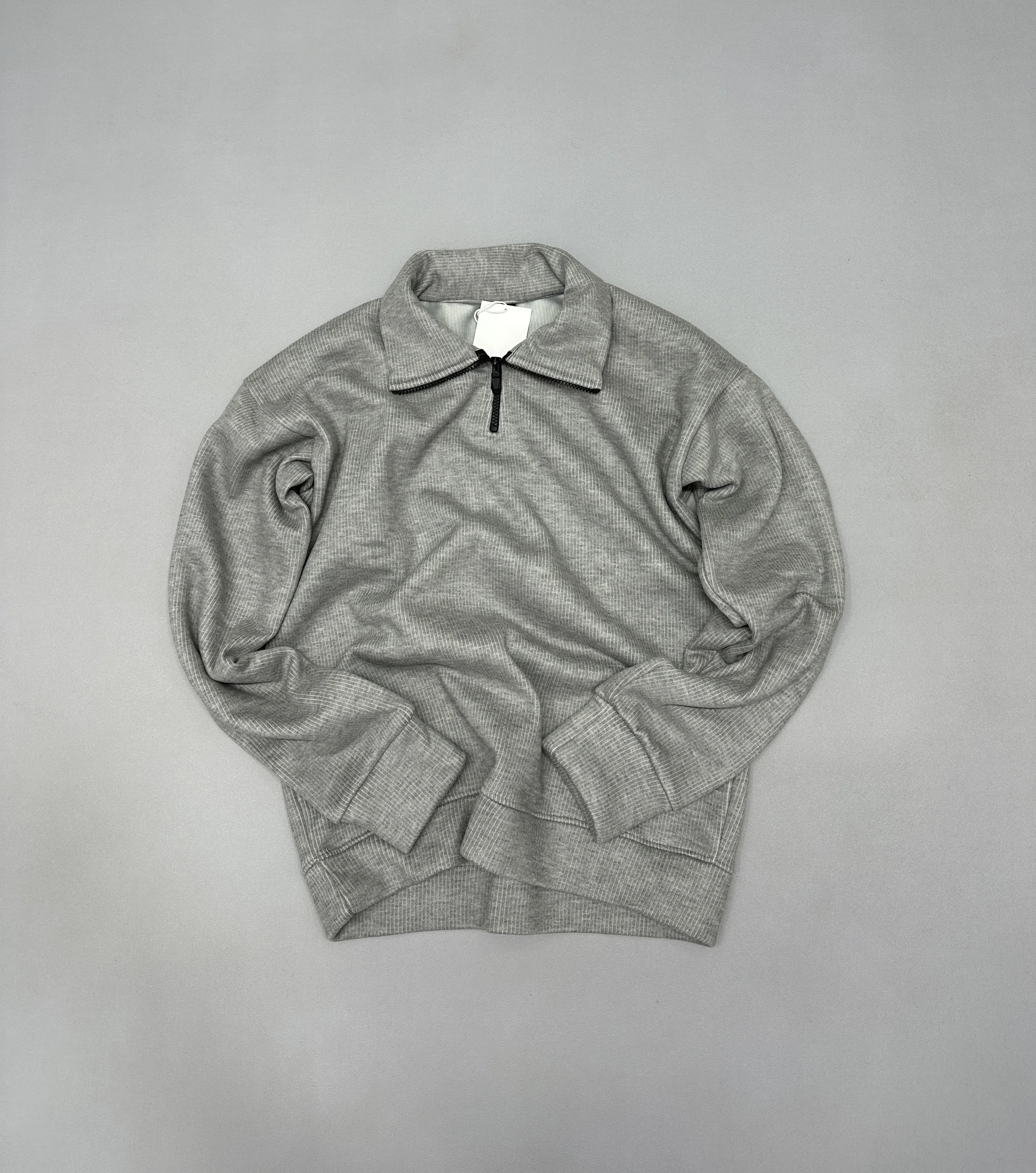 WOLLEN HALF ZIPE GREY🩶✨