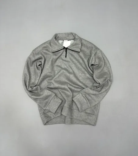 WOLLEN HALF ZIPE GREY🩶✨