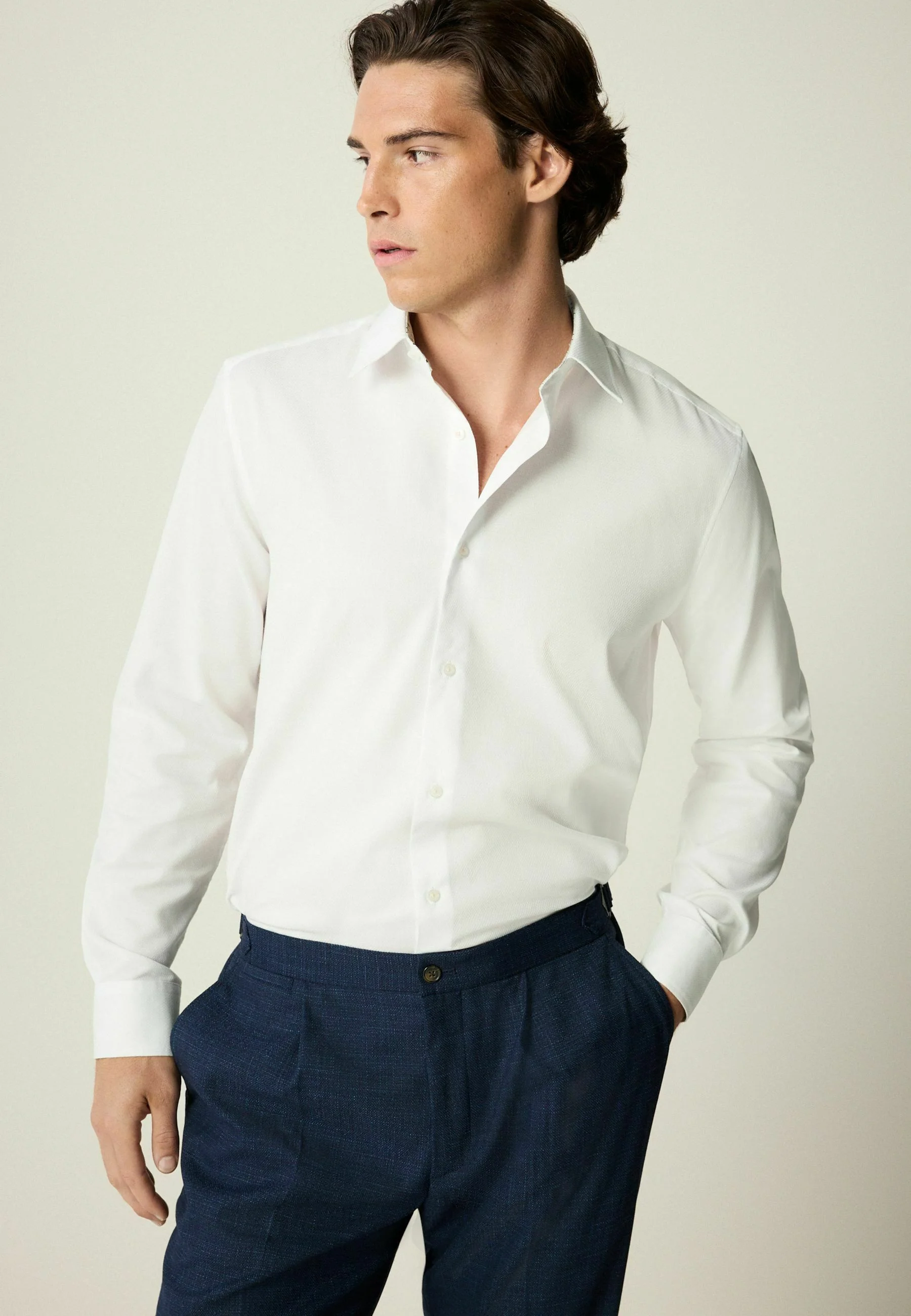 Chemise Blanche Classique Homme – Élégance Intemporelle
