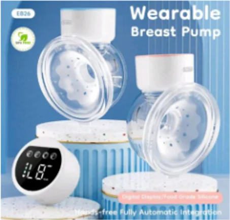 tire lait électrique mains libre 4 modes 12 niveaux d'intensité USB rechargeable silencieux 1600 Mah batterie + 2 téterelles 24/19mm sans BPA