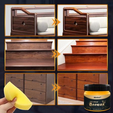 La cire d'abeille pour vernis des meubles Beewax