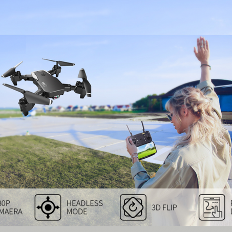 Drone Quadicoptère - caméra & vidéo de paysage haute altitude