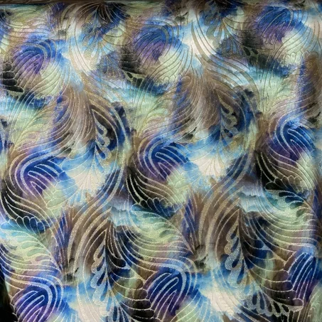 Velours digital bleu