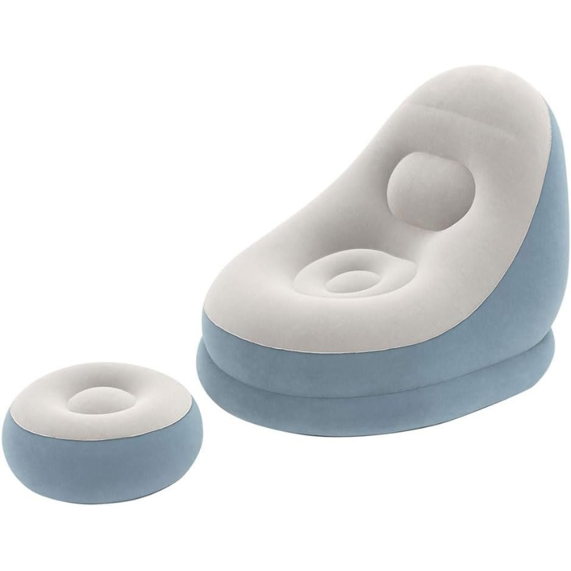 Chaise Relax Bestway avec Pouf