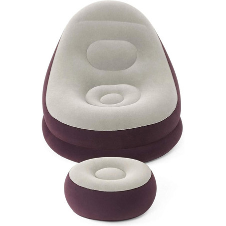 Chaise Relax Bestway avec Pouf