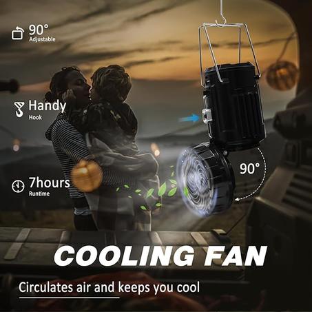 💡 Lampe multifonction intelligente – lumière, ventilateur et powerbank