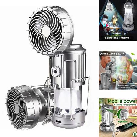 💡 Lampe + Ventilateur + Power Bank Multifonction – Un seul appareil pour tous vos besoins