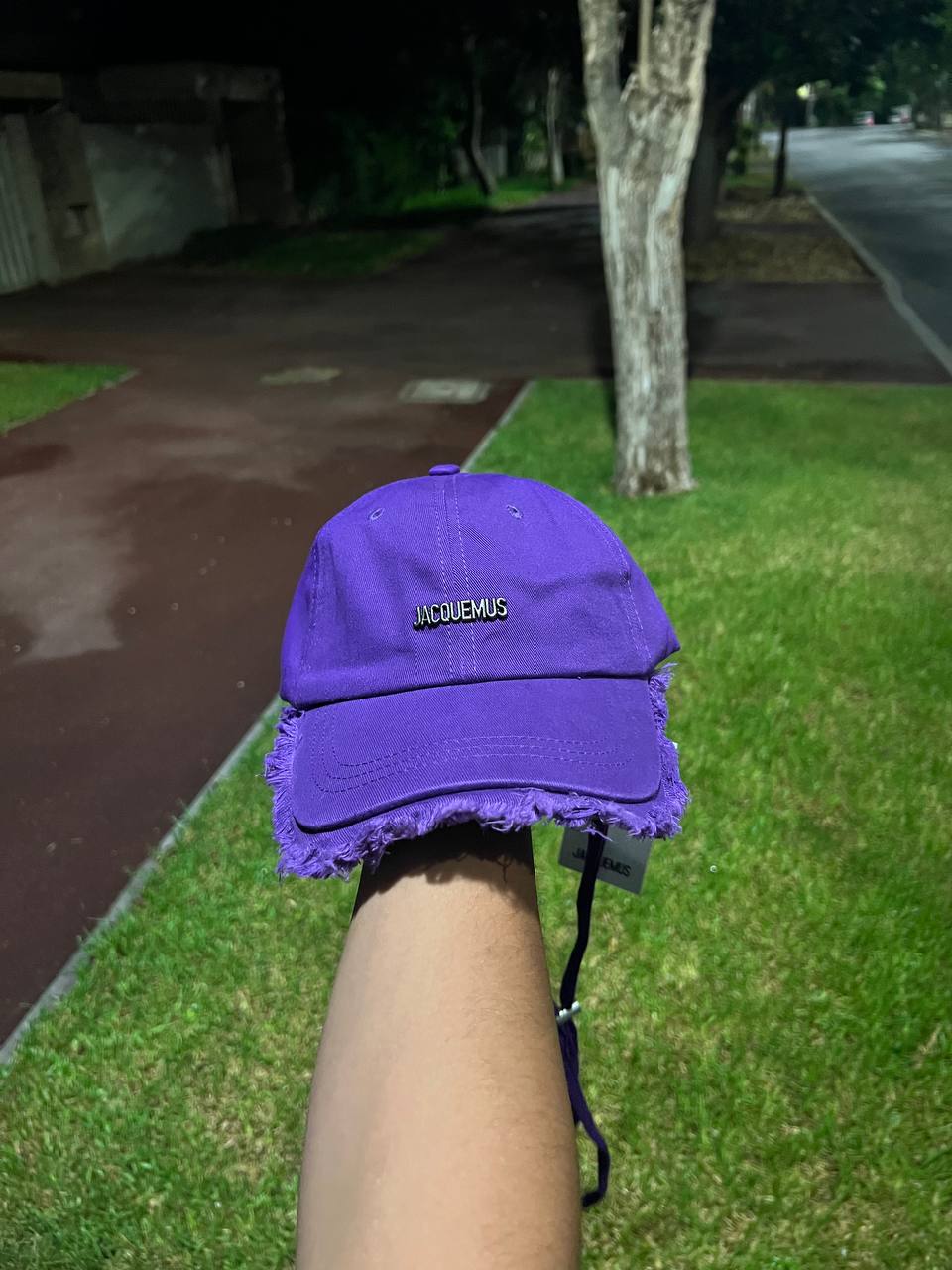 jacquemus cap purple