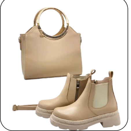 حقيبة يد وحذاء أنيق