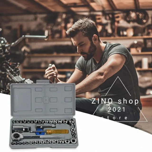 40pcs combination socket wrench set