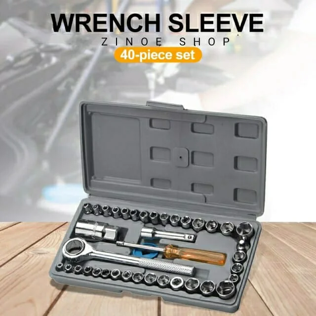 40pcs combination socket wrench set