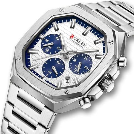 Curren Chronograph et sophistiquée idéale pour les hommes