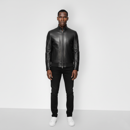Jacket cuir noble