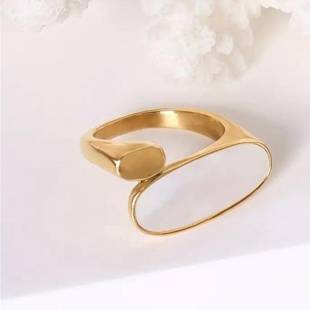 Bague Éclat de Perle Blanche en Argent Sterling