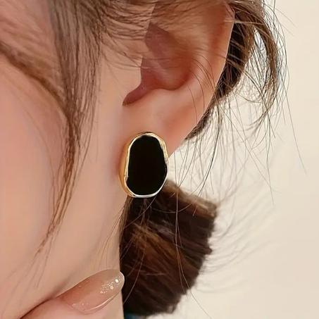 Boucles d'Oreilles Motif Rond Irrégulier