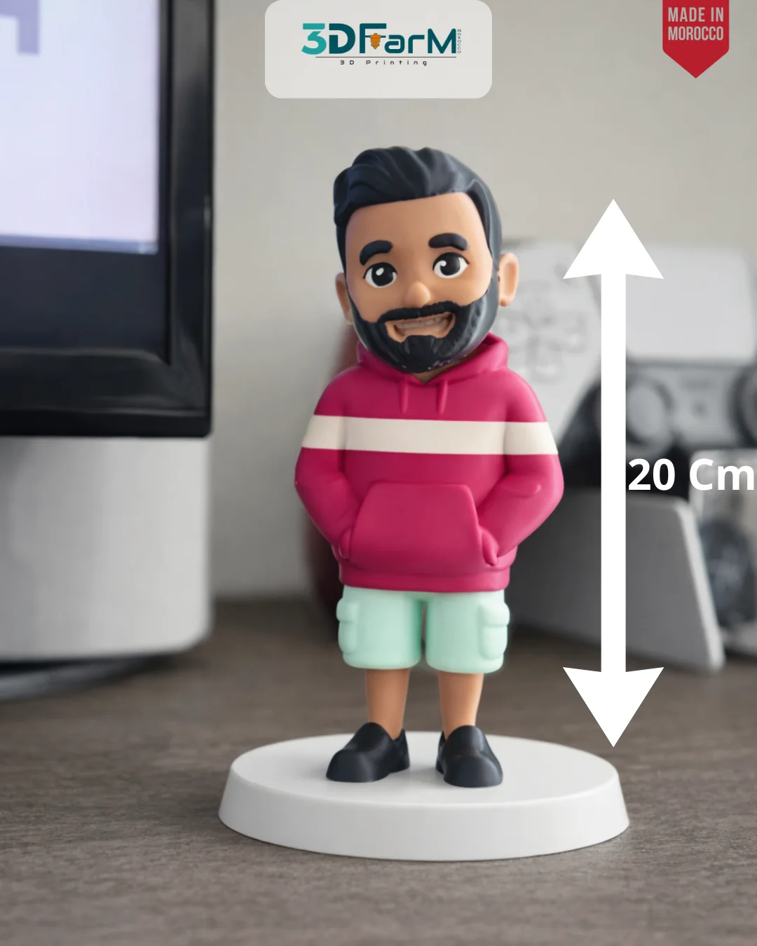 Figurine Personnalisée Style Cartoon