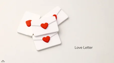 Porte-clé Lettre d'amour