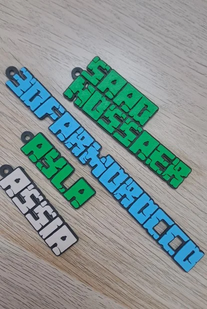 Porte-clé Minecraft Personnalisé