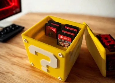 Porte Cartouche de jeu Nintendo Switch, Mario Question Bloc