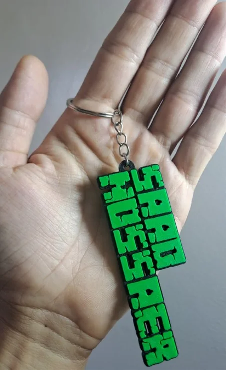 Porte-clé Minecraft Personnalisé