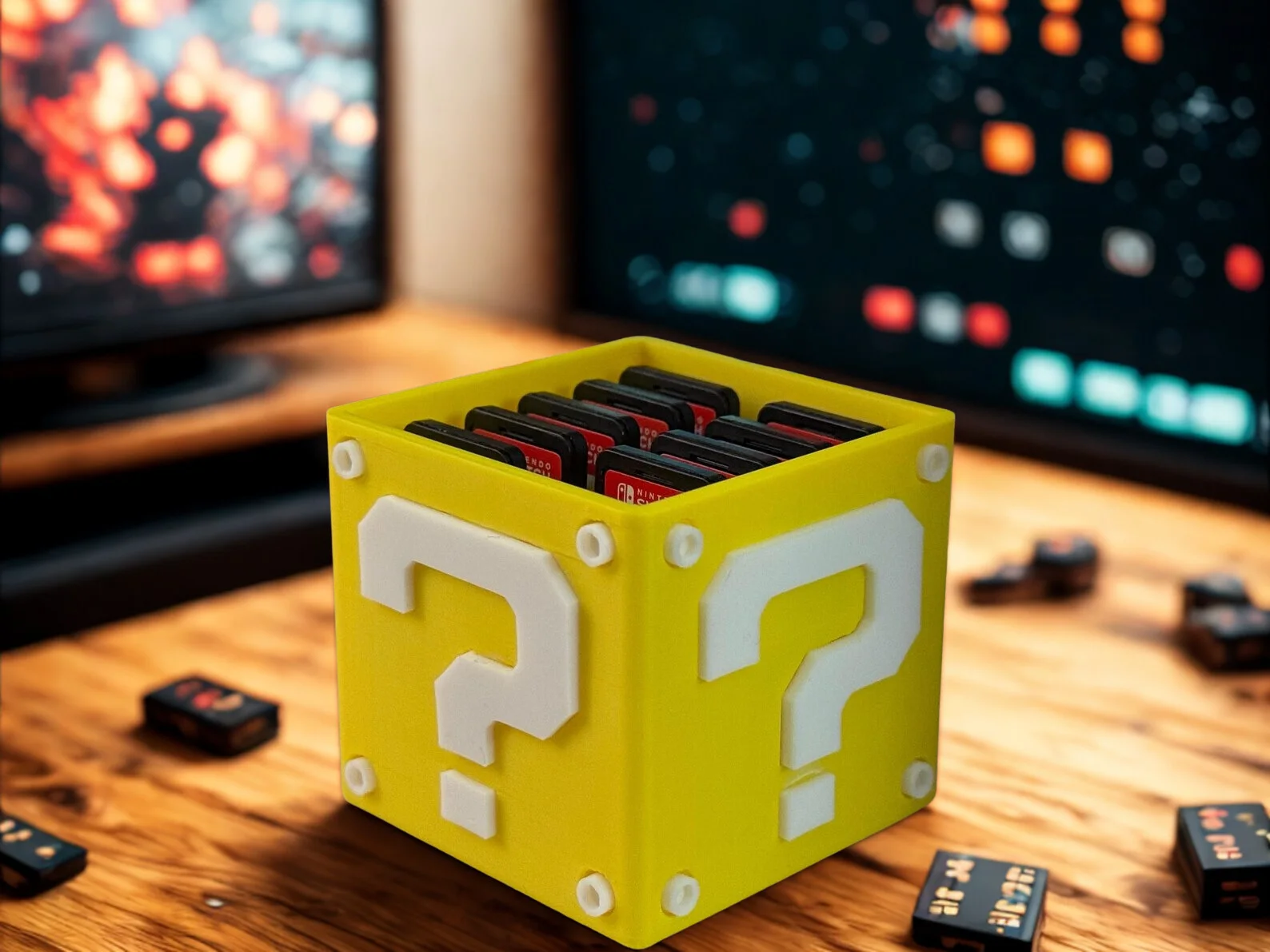 Porte Cartouche de jeu Nintendo Switch, Mario Question Bloc