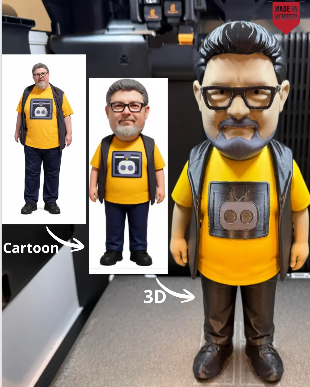 Figurine Personnalisée Style Cartoon