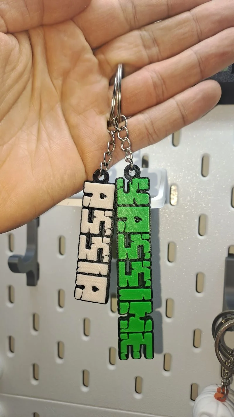 Porte-clé Minecraft Personnalisé