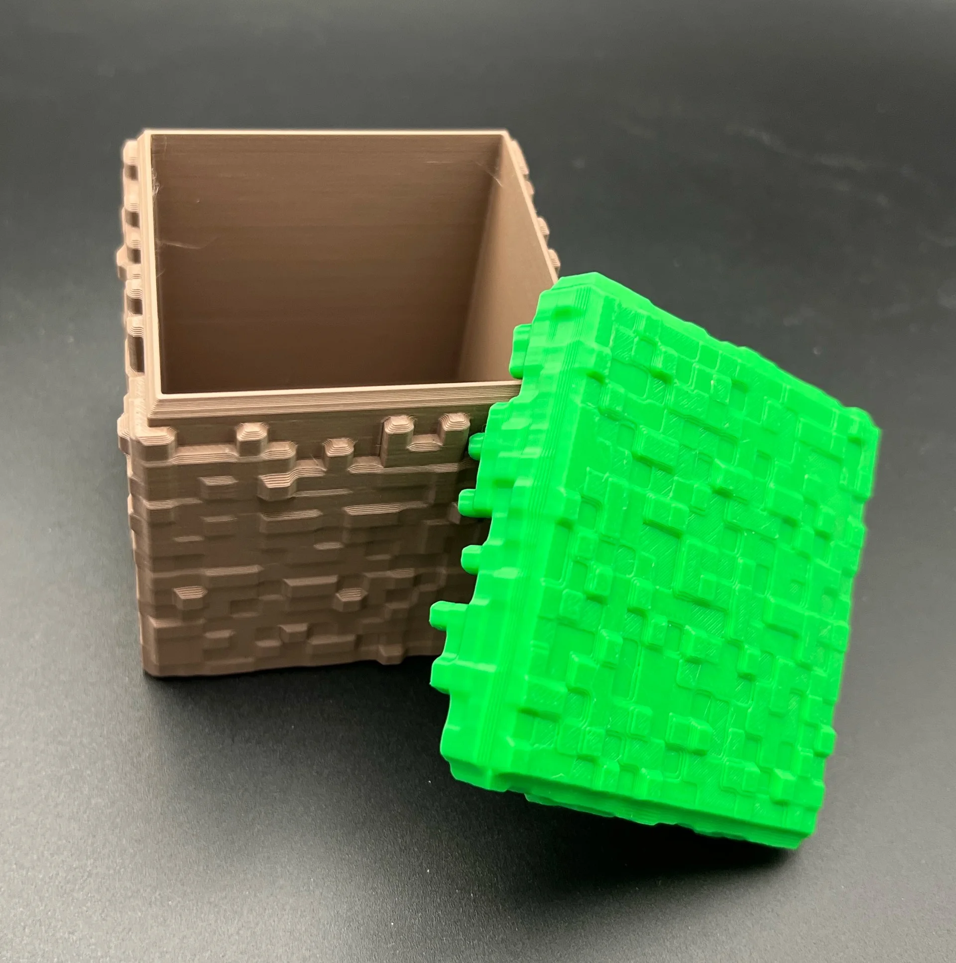 Conteneur de blocs d'herbe Minecraft